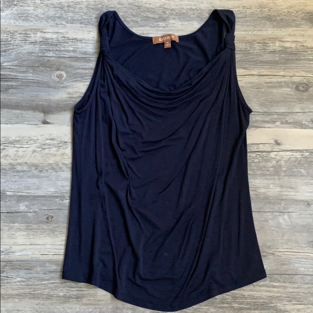Women's Ellen Tracy Scoop Neck Tank Top Medium